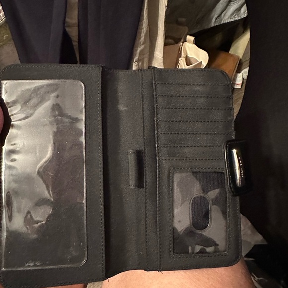 Nine West Black Croc-Embossed Bag - Picture 2 of 6